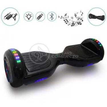 Imagem de Hoverboard Infantil Skate Elétrico Bluetooth - Preto Nº30