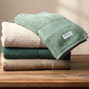 Imagem de Kit 4 Toalha De Banho Buddemeyer Fio Penteado 100% Algodão Macia Grand