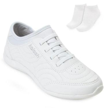 Imagem de Tênis Casual Kolosh e Meia KL22-C3183, Branco, 35