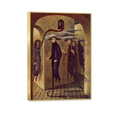 Imagem de Remedios Varo pintura em tela locomoção peluda pôster Remedios Varo decoração de casa surrealismo imagem de arte de parede para sala de estar quarto banheiro decoração de parede 100 x 70 cm (83.8x71.1