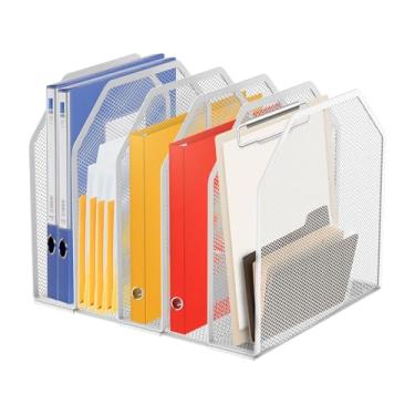 Imagem de Prateleira para Arquivos,Caixa De Armazenamento Resistente Ajustável,Organizador Vertical de Ficheiros - Para Casa, Escritório, Sala de Aula, Biblioteca e Armazenamento de Documentos