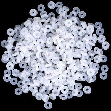 Imagem de Wanmu 400 peças de berloques para pulseiras, pingentes de rolha de borracha de silicone para anéis O espaçadores, berloques, rolhas de lentilha, clipe, fecho, donut, espaçadores para pulseiras, joias
