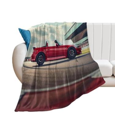 Imagem de HouLaiZhe Cobertor Super Macio Flanela Estática S2000 JDM Cobertor Leve de Refrigeração para Sofá-Cama Cadeira Sofá Carro Viagem ao Ar Livre Leve Quente 101,6 cm x 127 cm