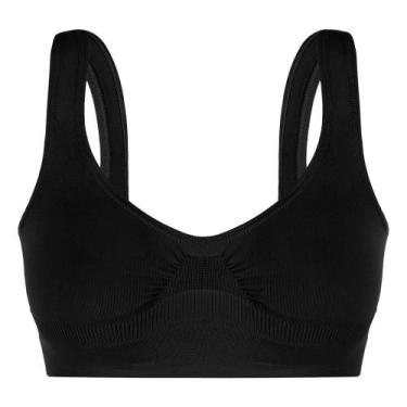 Imagem de Top Sem Costura Loba Lupo 41300-001 Microfibra, Preto, GG