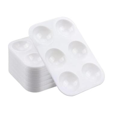 Imagem de predolo Conjunto de 20 Paletas de Pintura Multifuncionais para Arte, Materiais Artísticos, Paletas de Pintura para Festas, Projetos Escolares, Crianças e