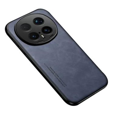 Imagem de LYJSMGZ Capa magnética para Huawei Honor Magic 8 Pro/Magic 8, cobertura total da lente à prova de choque, fina, fosca, antiimpressões digitais, capa amigável à pele, azul, Majic 8