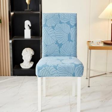 Imagem de Capa protetora de assento de cadeira estampada lavável, capa de cadeira jacquard elástica, resistente a rugas, para hotel, escritório, cerimônia, banquete, festa de casamento - tipo 04||Tamanho