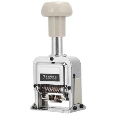 Imagem de GLOGLOW Máquina de Numeração Automática, Carimbo Autotintado de 7 Dígitos para Selos Comerciais de Escritório e Material Escolar