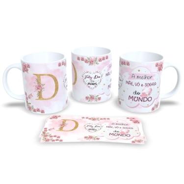Imagem de Caneca Alfabeto dia das Mães Cada Letra é Um Carinho Para a Sua Mãe (D)