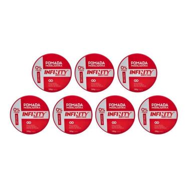 Imagem de Pomada Capilar Infinity Vermelha 160G - Kit Com 7Un