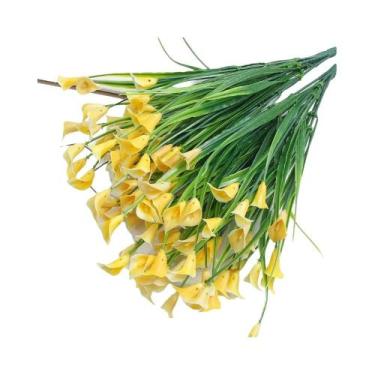 Imagem de Buquê De Lírios Calla Artificiais De 33cm 1/3/5PCS Flores Falsas Para 