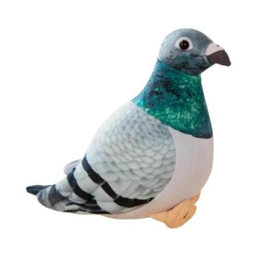 Imagem de Brinquedo De Pelúcia De Pomba Macia E Fofa, Boneco De Pássaro Da Paz, 
