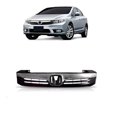 Imagem de Grade Radiador Civic 2012 2013 2014 2015 Completa S/Emblema