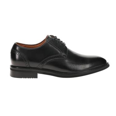 Imagem de Stacy Adams Sapato Oxford masculino Benson bico liso com cadarço, Preto, 15 Wide