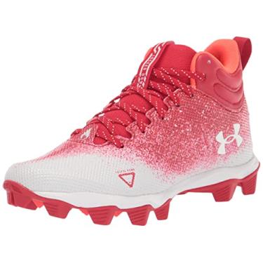 Imagem de Under Armour Spotlight Fran 2.0 Tênis de futebol masculino, Vermelho (600)/branco, 43