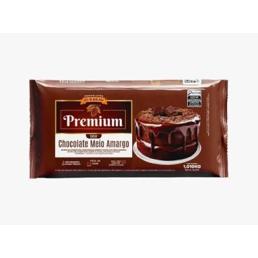 Imagem de Barra de Cobertura Premium Meio Amargo Kikakau 1,01kg Chocolate Profis
