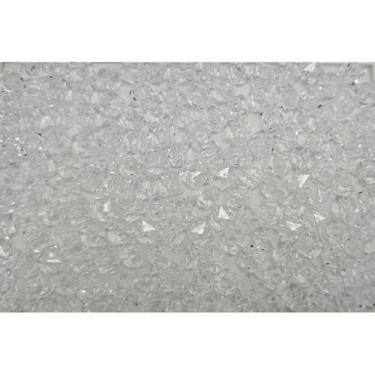 Imagem de Miçanga Cristal Acrílico 8mm Cubo Quadrado 500g Transparente para Artesanato e Bijuteria (Transparente 014)