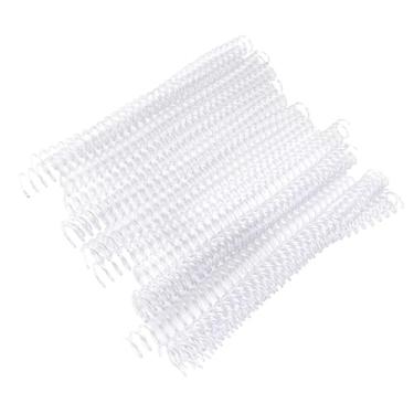 Imagem de Acouto Encadernação de Plástico, 20 Peças, 30 Furos, Folhas Soltas, Anéis Espirais de Mola, 11mm, Pente Preto, Espinhos de Ligação (19mm * 30 furos transparentes 20 tiras)