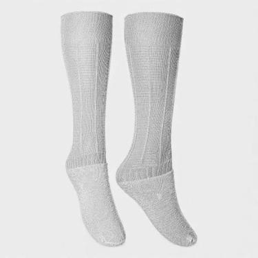 Imagem de Meião de Futebol Poker Frisado Training - Branco, 34/38