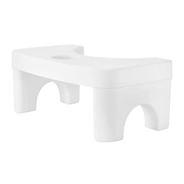Imagem de Banqueta de Banheiro para Vaselina Praticável Pé Adultos e Mulheres Grávidas a Ajuda na Postura Natural Agachamento Evacuação Suave Alivia Constipação