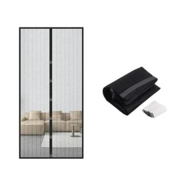 Imagem de Cortina Magnética Isolante Para Janela Com Tela Mosquiteira Para Sala 