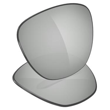 Imagem de Galvanic Lentes de reposição para óculos de sol Oakley Frogskins Range XL OO9503 58 mm - Várias opções, Titânio prateado espelhado, 0
