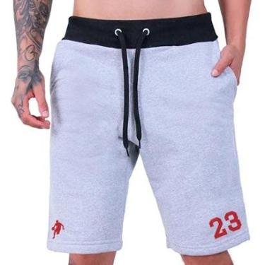 Imagem de Bermuda Moletom Esportiva Shorts Masculino Academia Futebol Basquete Cor:;Tamanho:P;Gênero:Masculino-Masculino