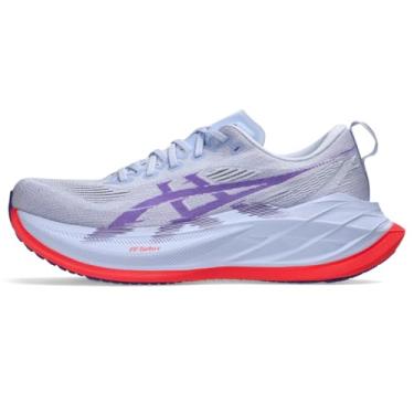 Imagem de ASICS Tênis de corrida unissex adulto SUPERBLAST, Azul desbotado/roxo Edo, 13 Women/11.5 Men