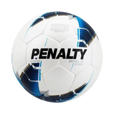 Imagem de Bola Penalty Campo Brasil 70 Pro XXIII Branco e Azul - Unissex-Unissex