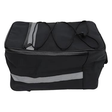 Imagem de SPYMINNPOO Saco de Rack Traseiro de Bicicleta Reflexivo à Prova D'água Durável para Passeios Noturnos Com Capa de Chuva para Ciclismo Ao Ar Livre (15L)