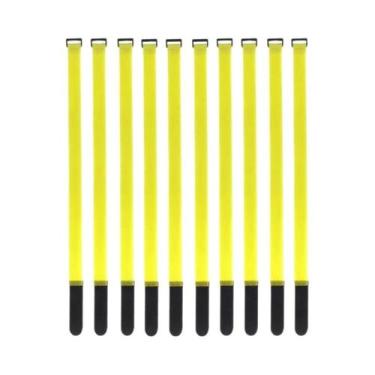 Imagem de Fita Mágica De Nylon Reutilizável 10 Peças, Fitas De Gancho E Laço Aut