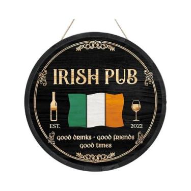 Imagem de Placa Decorativa De Madeira Para O Dia De São Patrício, Estilo Retrô C