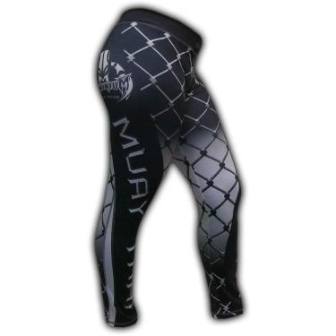 Imagem de Calça de Compressão Termica Legging Feminina - 2463 Grade - Muay Thai -Preta - GG