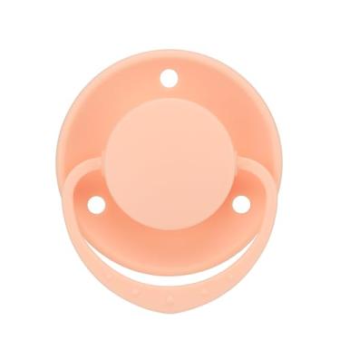 Imagem de Somniumnight Chupeta de tamanho adulto para ansiedade: silicone redondo paci grande substituição de bico para seleep - lata de liberação de estresse desmontada e remontada ideia de presente laranja