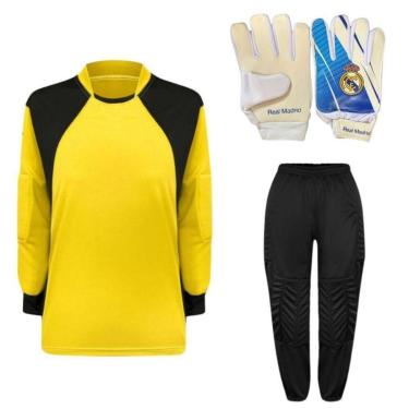 Imagem de Kit De Goleiro TRB + Luva De Goleiro Infantil Real Madrid DRB Goalkeeper-Unissex