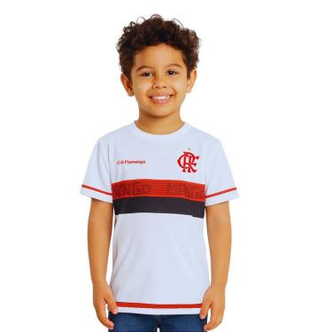 Imagem de Camisa Flamengo Infantil Branca Approval Oficial