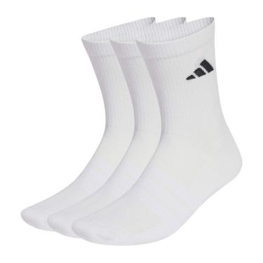 Imagem de Kit com 3 Pares de Meias Adidas Cano Médio Crew Socks Unissex