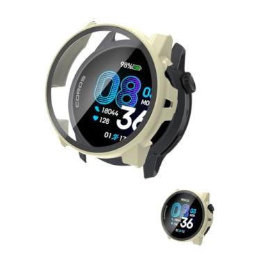 Imagem de Capa para COROS PACE 4, capa protetora NOUKAJU para relógio inteligente, película de vidro temperado 9H integrada, PC rígido, fácil de instalar, protetor de tela para relógio esportivo COROS PACE 4