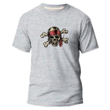 Imagem de  Camiseta Basica Algodão Premium Estampa Digital Pirata Rei - Pavesi, 