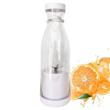 Imagem de Liquidificador Portátil - 350 ml Espremedor Recarregável Sem Fio - Liquidificador Pessoal para Batidos e Smoothies,para Trituração de, Processamento de Alimentos, Laranja, Morango e