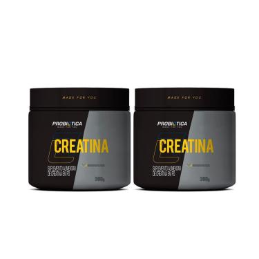 Imagem de Pack 2x Creatina Monohidratada 300g Probiótica - Força e Desempenho-Unissex