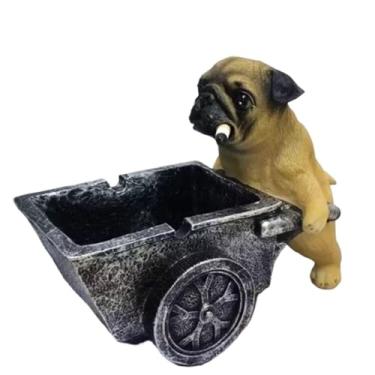 Imagem de Cinzeiro moderno personalidade criativa tendência cinzeiro casa com capa escritório bonito presente de aniversário meninos enviar namorado amigos decoração de casa (amarelo)