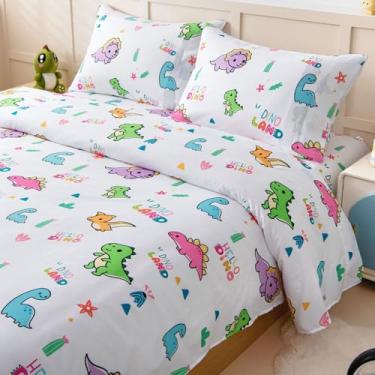 Imagem de Swiftify Jogo de lençol Queen para crianças, meninos e meninas, jogo de cama de 4 peças para adolescentes, meninos, meninas, com bolso profundo de microfibra, resistente a rugas e desbotamento