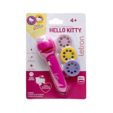 Imagem de Brinquedo Lanterna Projetora Hello Kitty 24 Desenhos - Letron