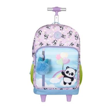 Imagem de Mochila 2em1 Costas e Rodas Luxo Panda Balao 13770 - Xeryus