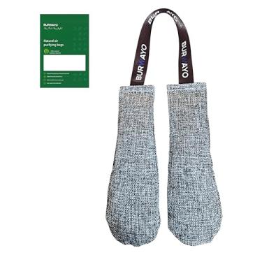 Imagem de Burwayo Desodorizador de luva de boxe – Sacos de carvão de bambu com aroma fresco, fórmula aprimorada de núcleo seco, controle de odor e umidade para luvas/sapatos, 2 × 75 g (lavanda/colônia) (colônia