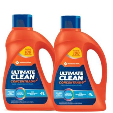 Imagem de 2 Unidades Member's Mark Ultimate Clean Detergente Líquido Concentrado, 4 Litros Cada, Lavanda, Remove Manchas,