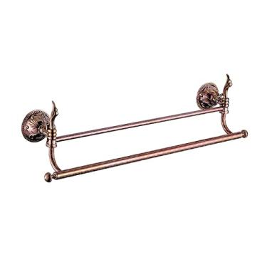 Imagem de 3FLQOOPP Suporte de toalha de parede de ouro rosa com gancho para toalhas, escova de vaso sanitário, suporte de papel de seda, dispensador de sabão para chuveiro, acessórios de banheiro, gancho para