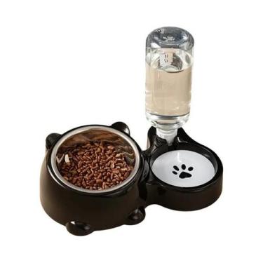 Imagem de Dispensador Automático De Água E Ração Para Gatos E Cães, Sistema De A
