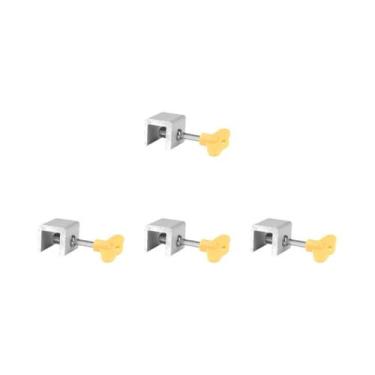 Imagem de Trava De Janela Antifurto Ajustável Com Chave Para Bebês E Crianças, T